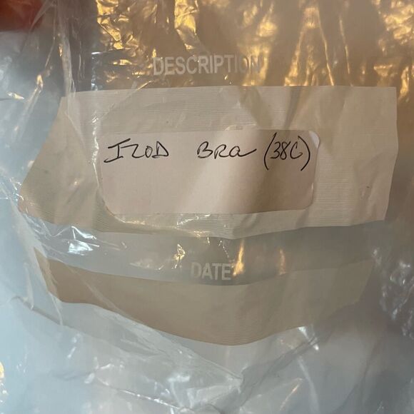 NEW Izod Bra 38C Black Padded Lined Underwire Solid Intimates Underwear Lace - Picture 6 of 6